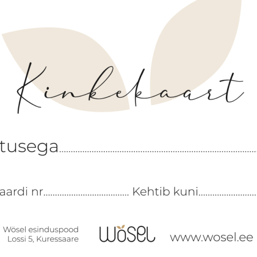 Wöseli e-kinkekaart