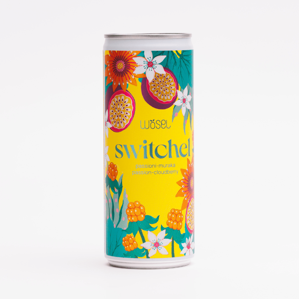 Passion-Cloudberry Non-Alcoholic Sparkling Drink Switchel 250 ml