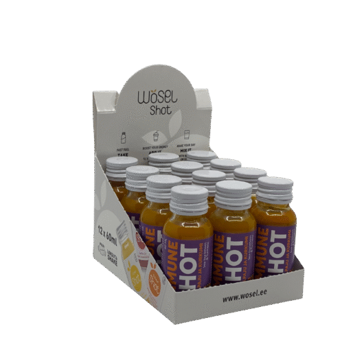 IMMUNE SHOT astelpaju ja kurkumi (12-pakk)