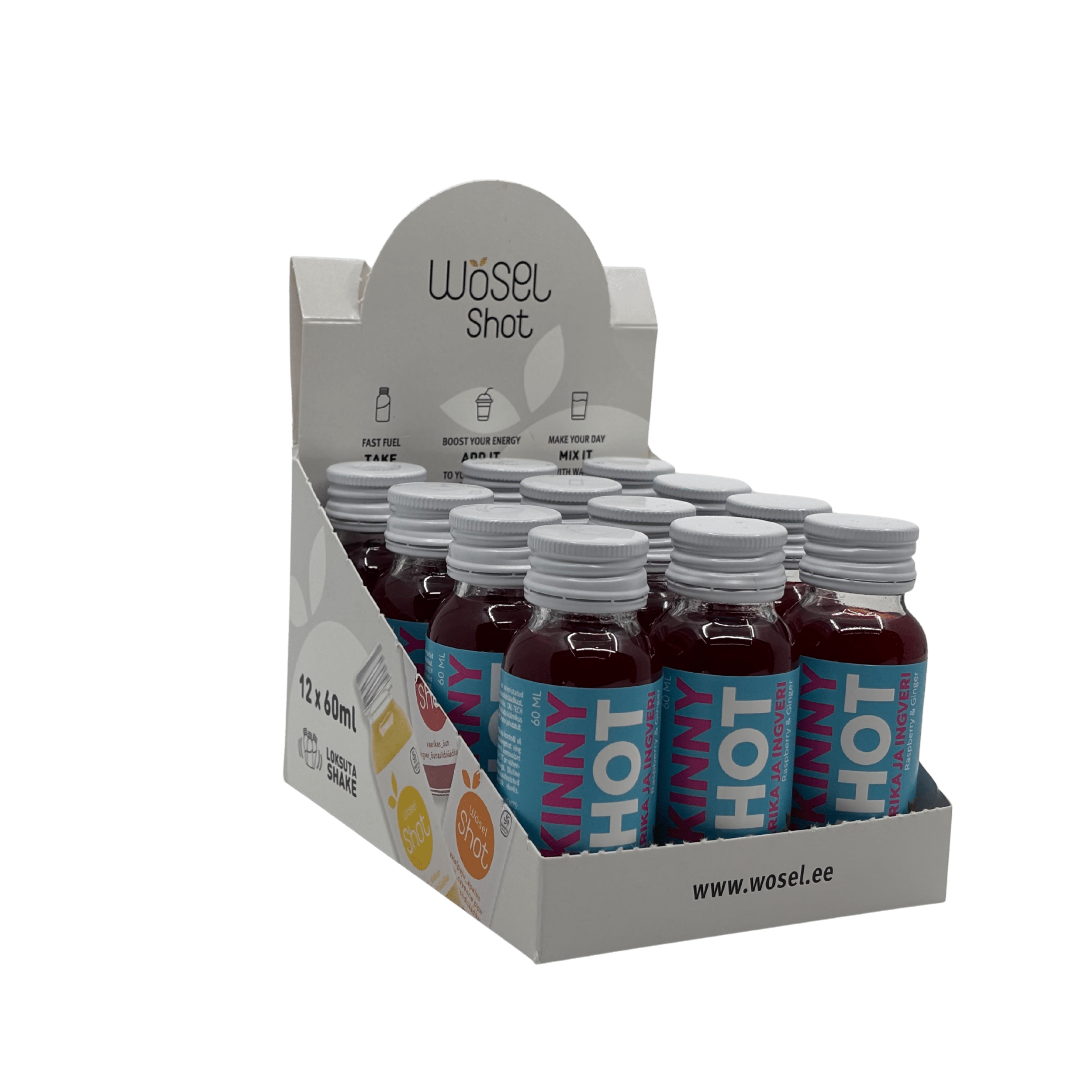 SKINNY SHOT vaarika ja ingveri (12-pakk)